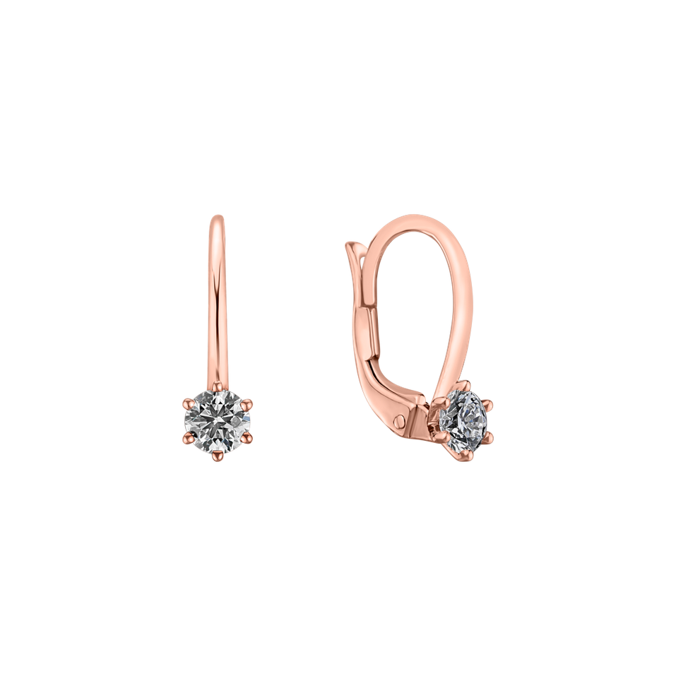 Náušnice s diamantom Everyday Glow