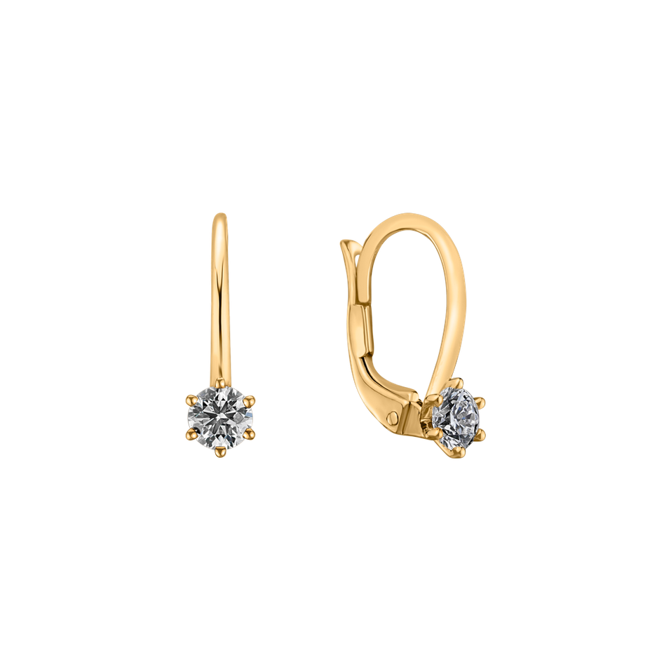 Náušnice s diamantom Everyday Glow