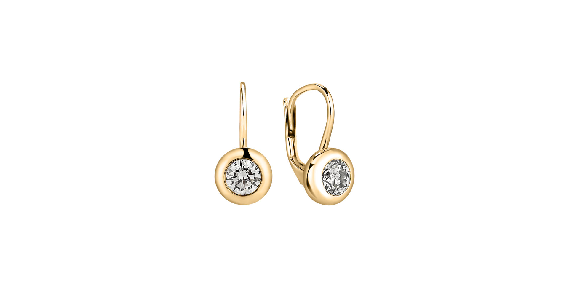 Náušnice s diamantom Sparkling Dots