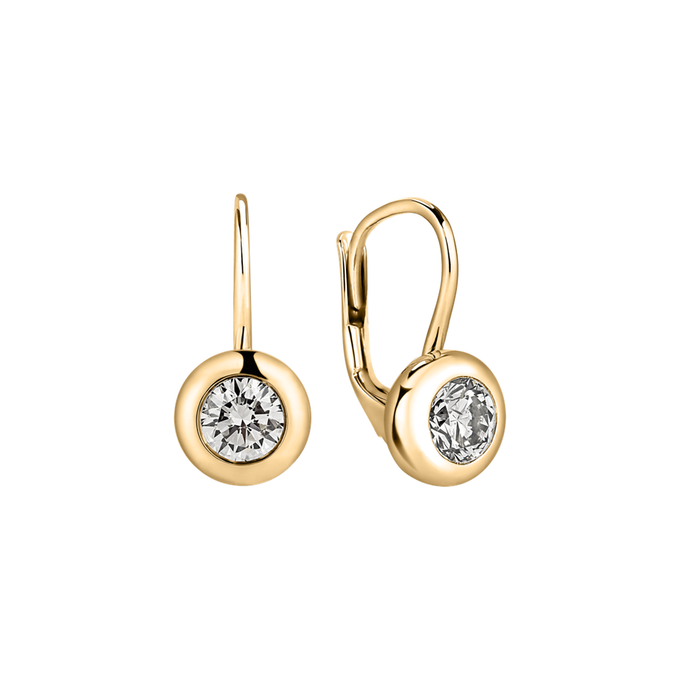 Náušnice s diamantom Sparkling Dots