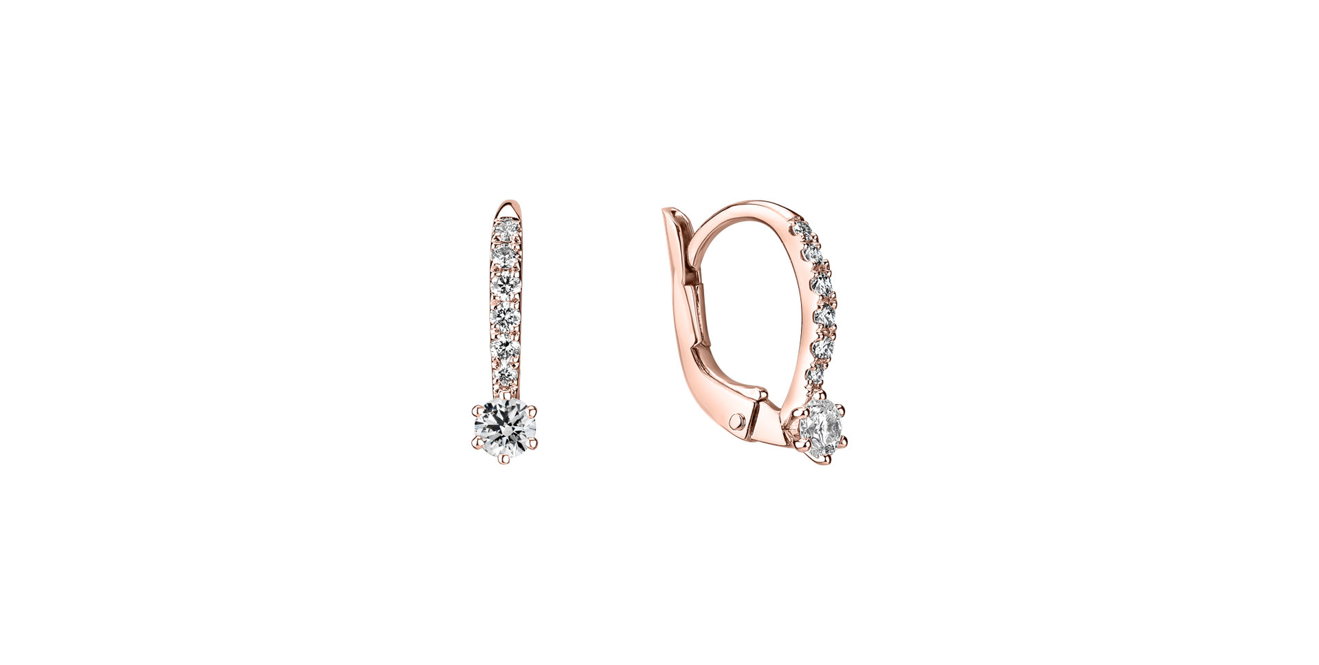 Náušnice s diamantmi Essential Glow