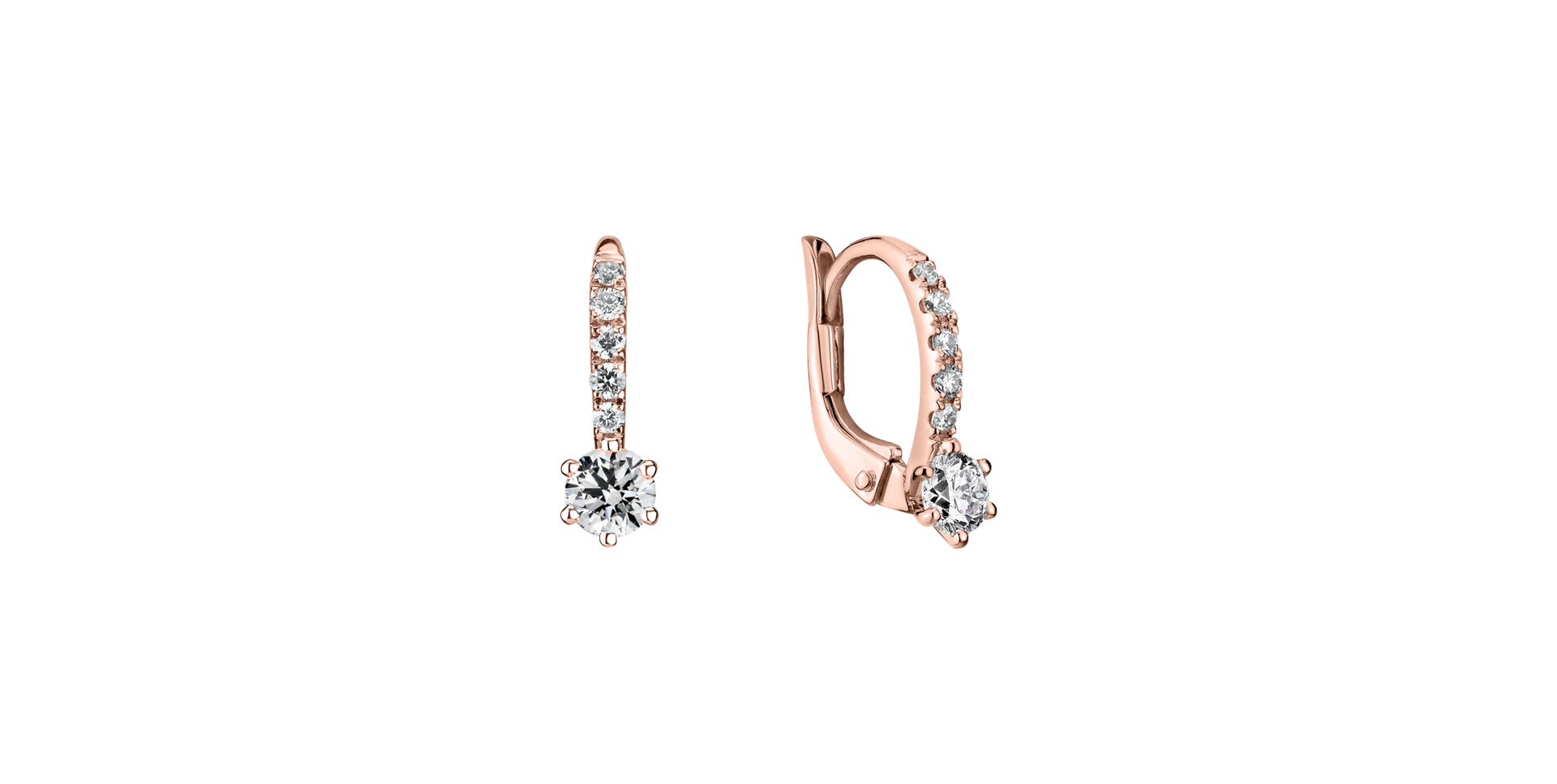 Náušnice s diamantmi Sparkless