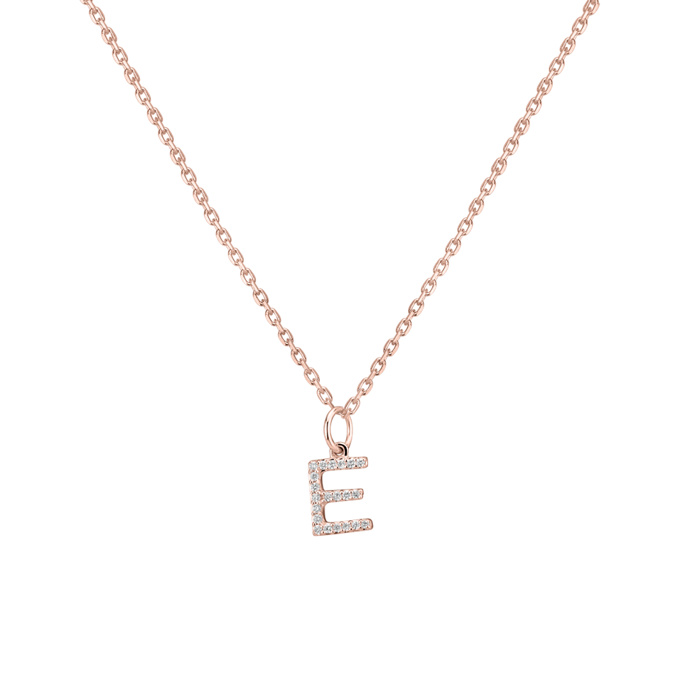 Prívesok s diamantmi Line Glitter  E