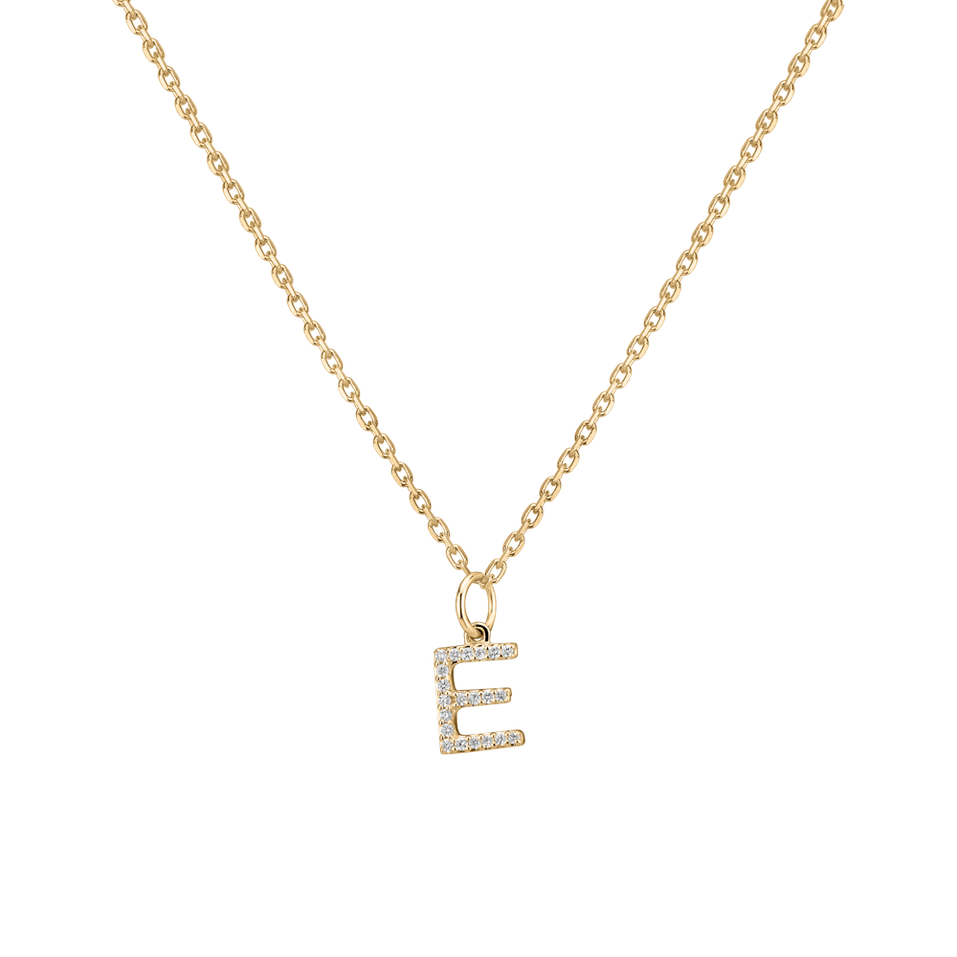 Prívesok s diamantmi Line Glitter  E