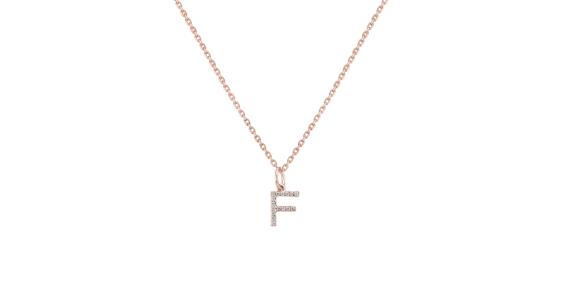 Prívesok s diamantmi Line Glitter  F