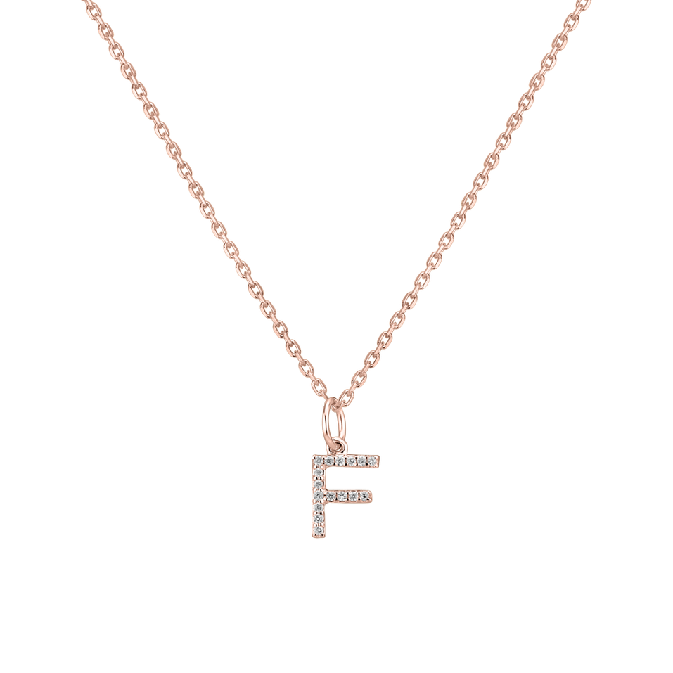 Prívesok s diamantmi Line Glitter  F