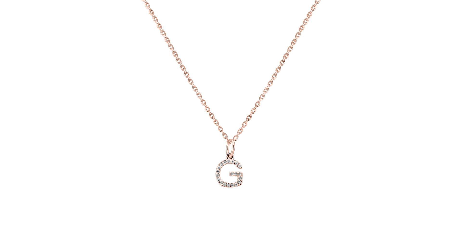 Prívesok s diamantmi Line Glitter  G