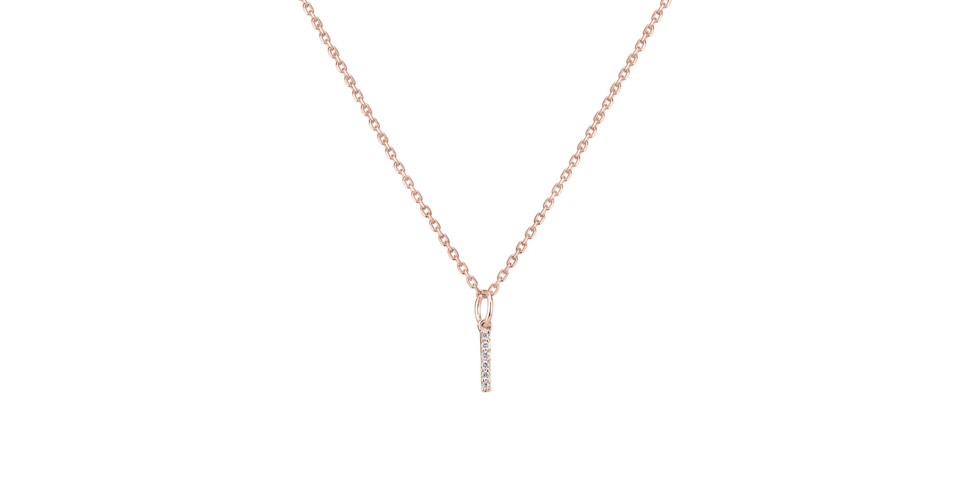Prívesok s diamantmi Line Glitter  I