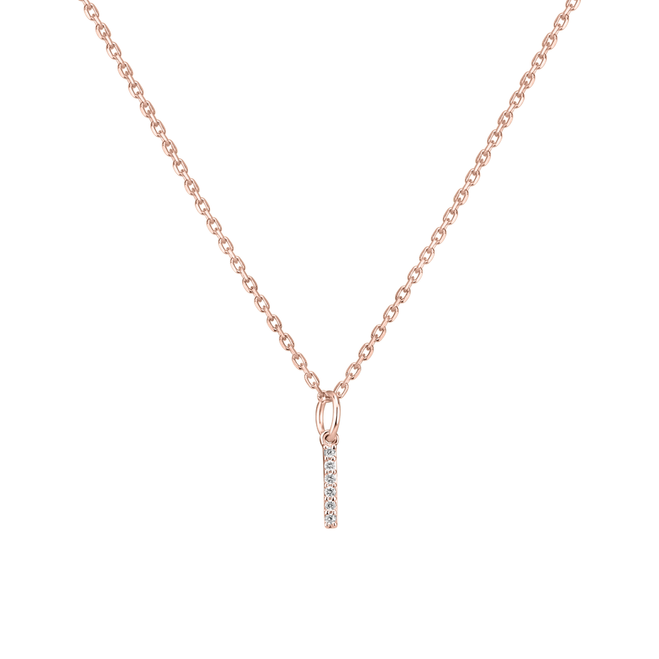 Prívesok s diamantmi Line Glitter  I