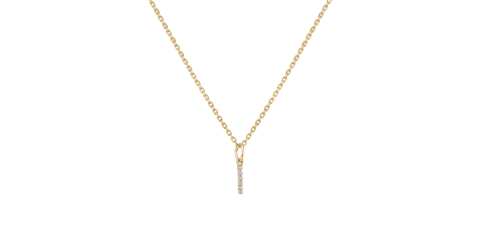 Prívesok s diamantmi Line Glitter  I