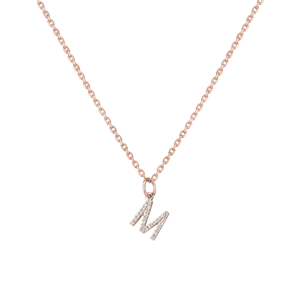 Prívesok s diamantmi Line Glitter  M