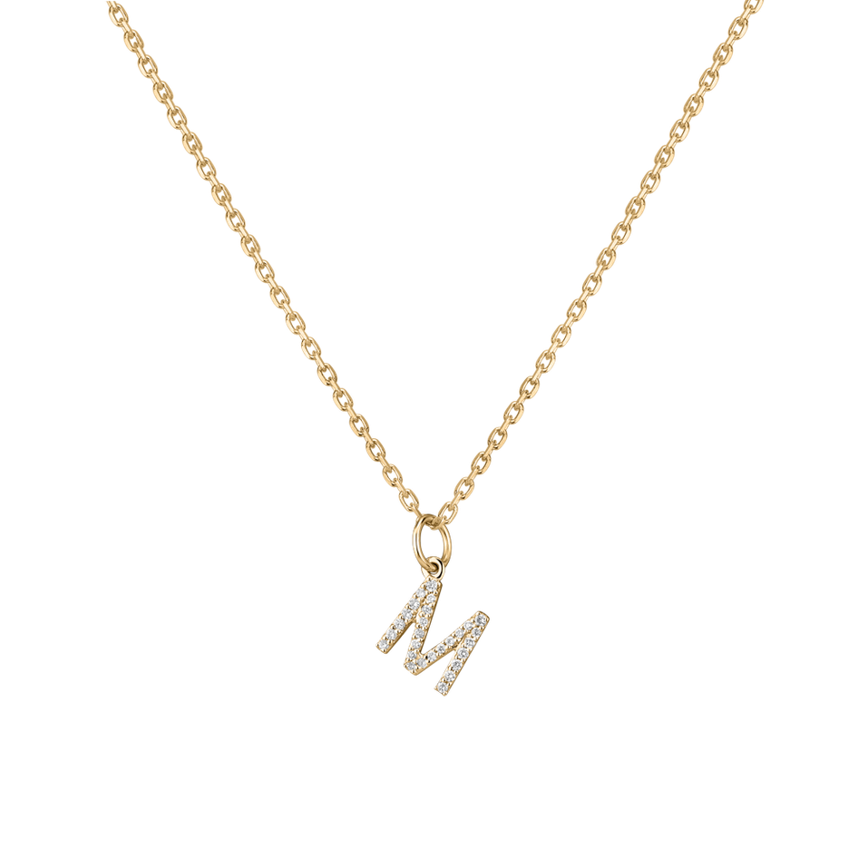 Prívesok s diamantmi Line Glitter  M