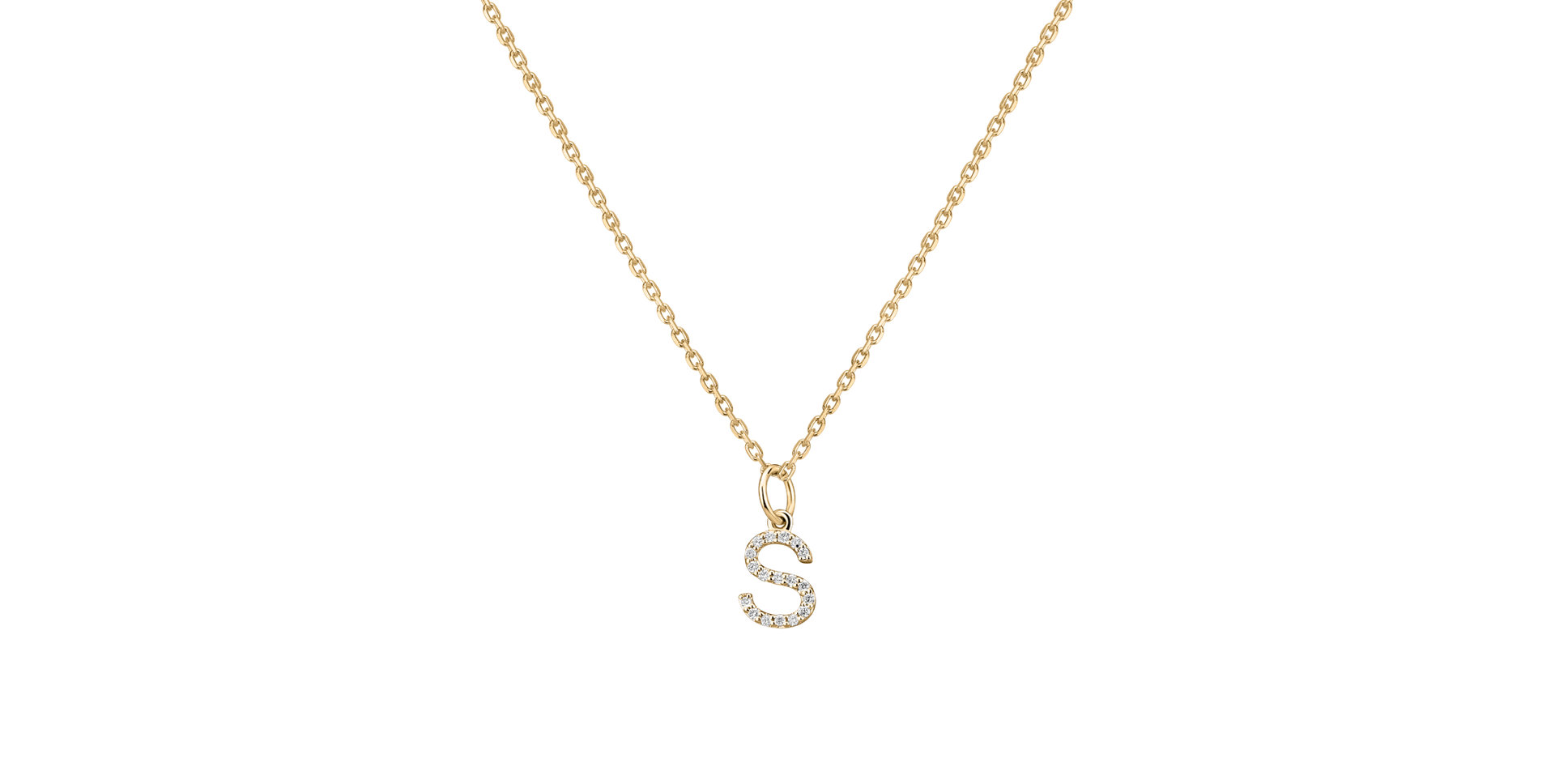 Prívesok s diamantmi Line Glitter  S