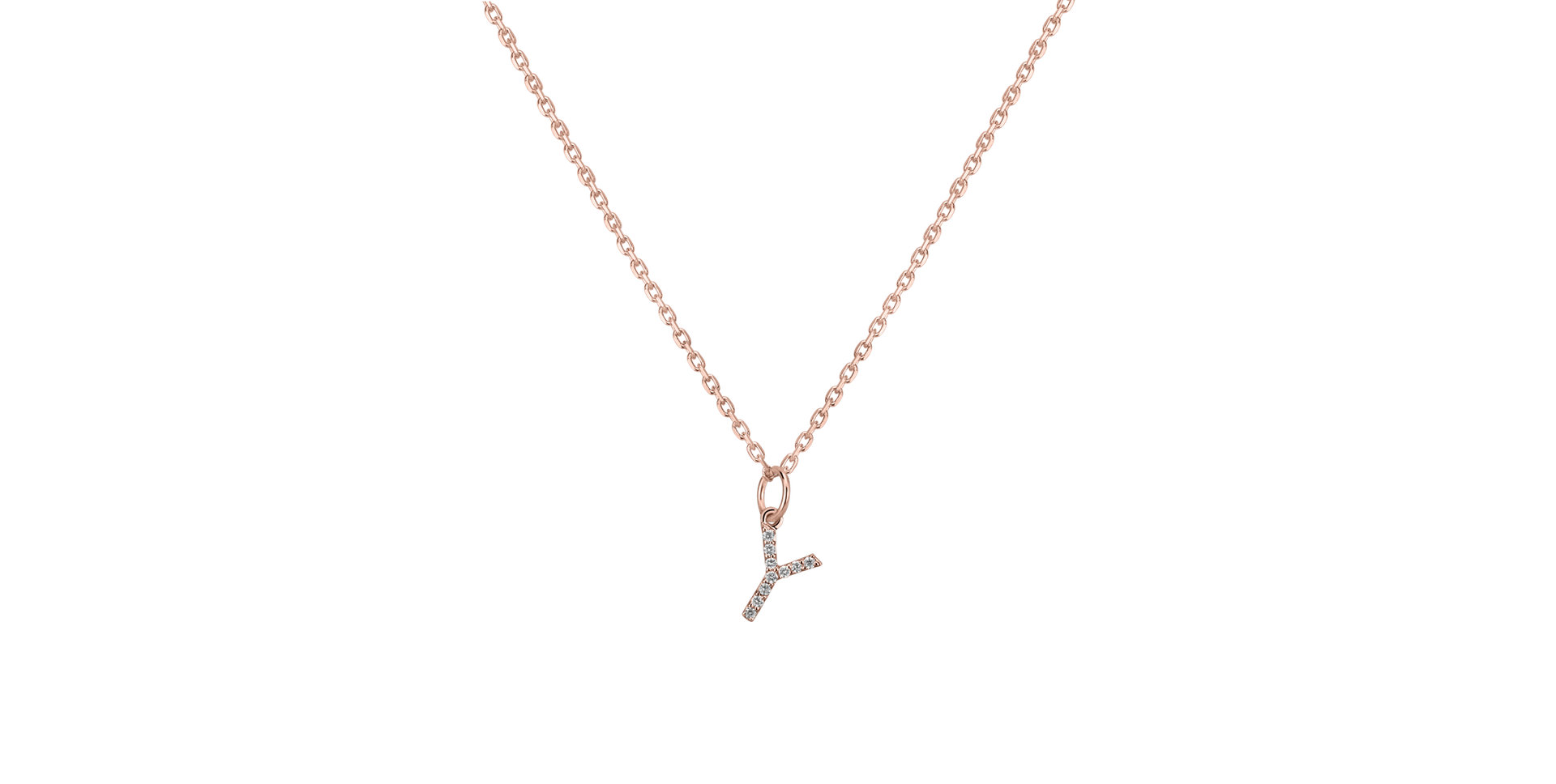 Prívesok s diamantmi Line Glitter  Y