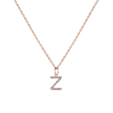 Prívesok s diamantmi Line Glitter  Z