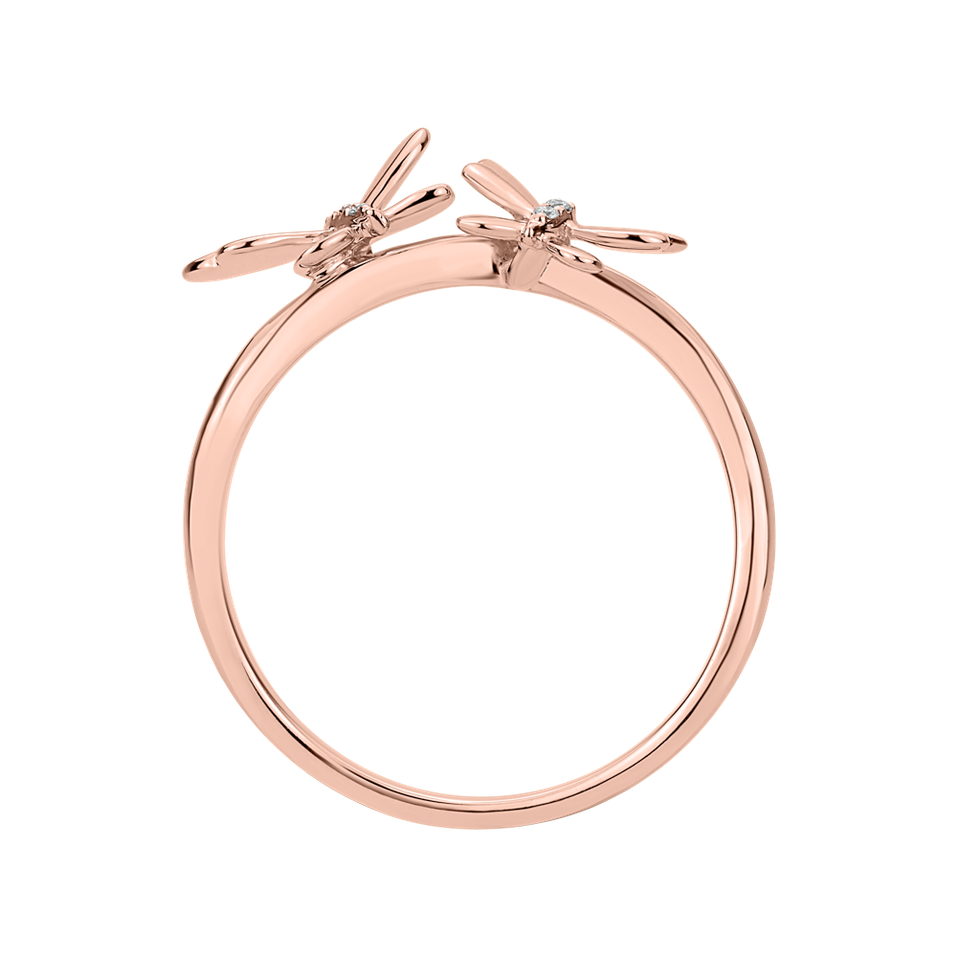 Prsteň s diamantmi Butterflies