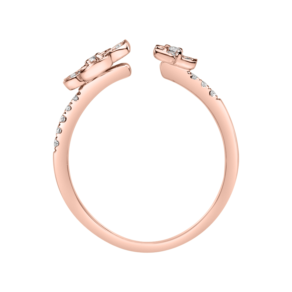 Prsteň s diamantmi Double Flowering