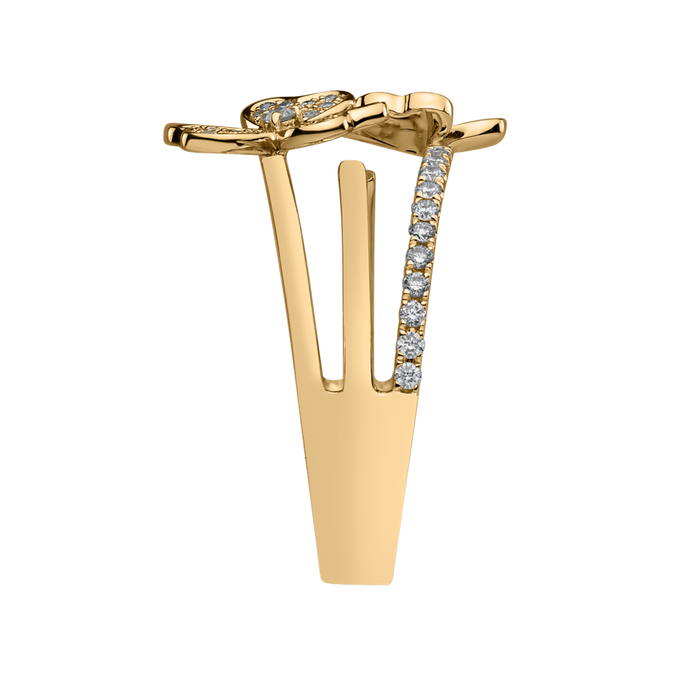 Prsteň s diamantmi Flowering Garden