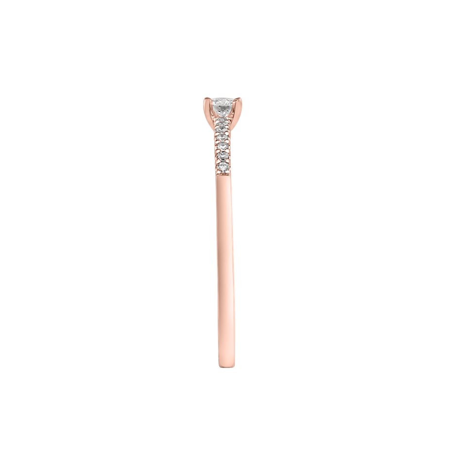 Prsteň s diamantmi Gem Simplicity