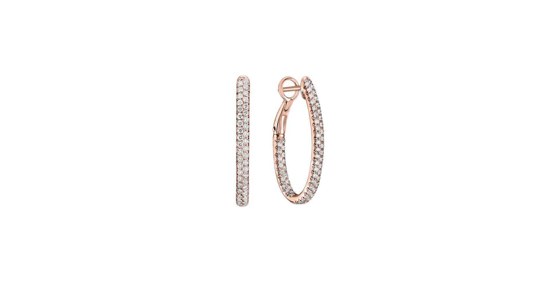 Náušnice s diamantmi Inferno Courier