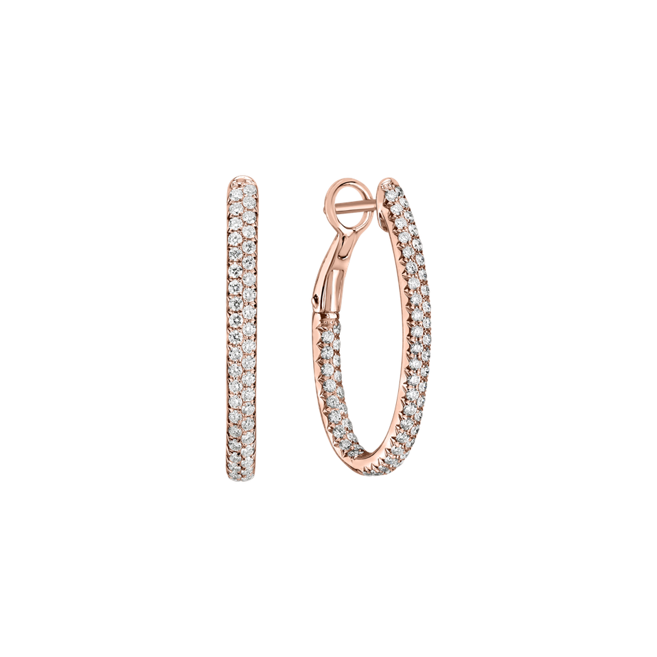 Náušnice s diamantmi Inferno Courier