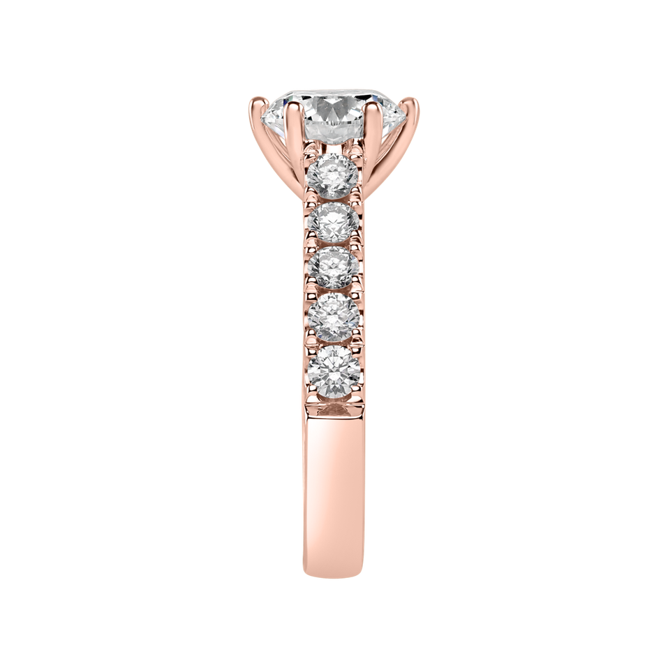 Prsteň s diamantmi Sparkling Love