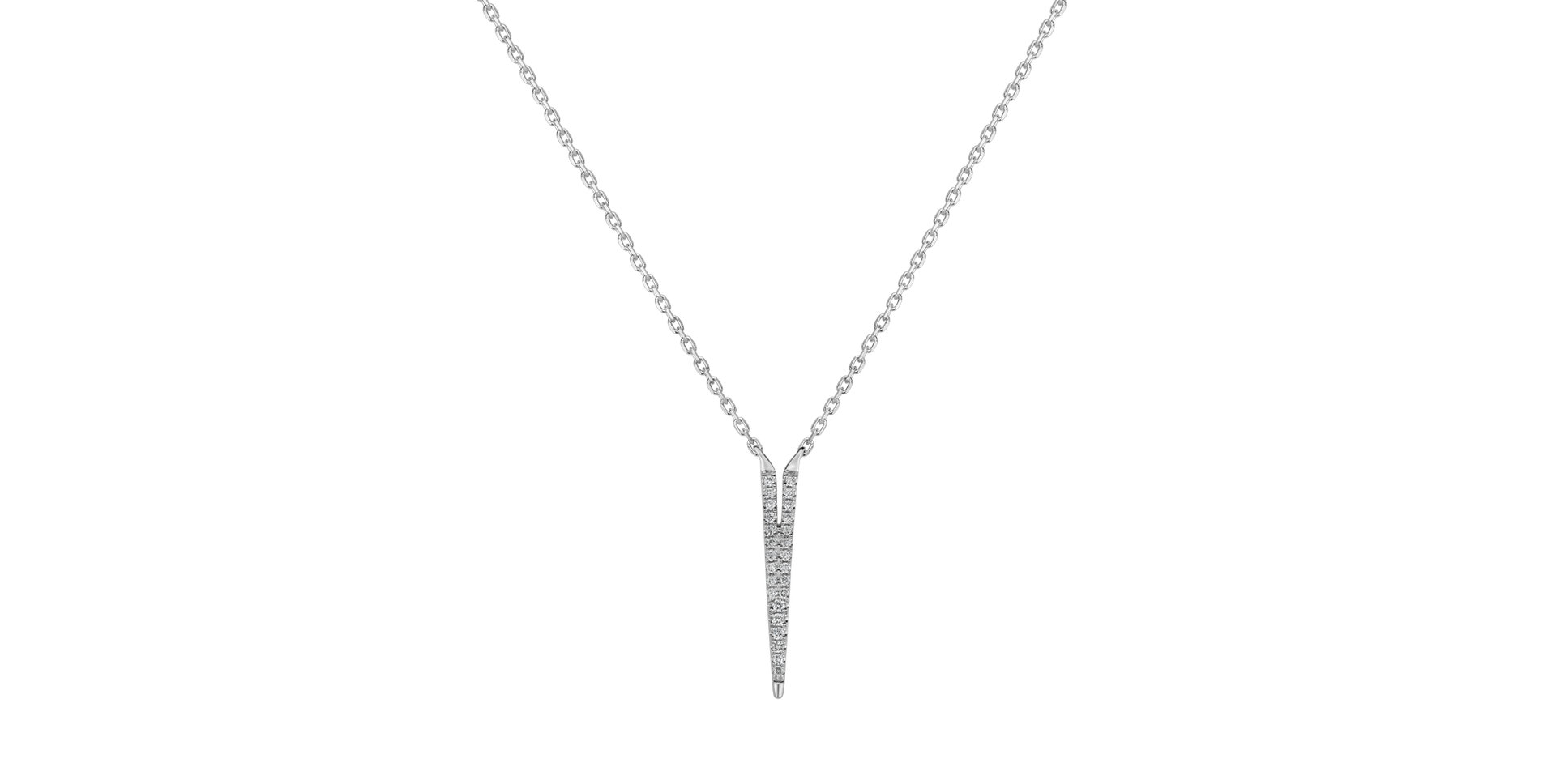 Náhrdelník s diamantmi Broken Glamour