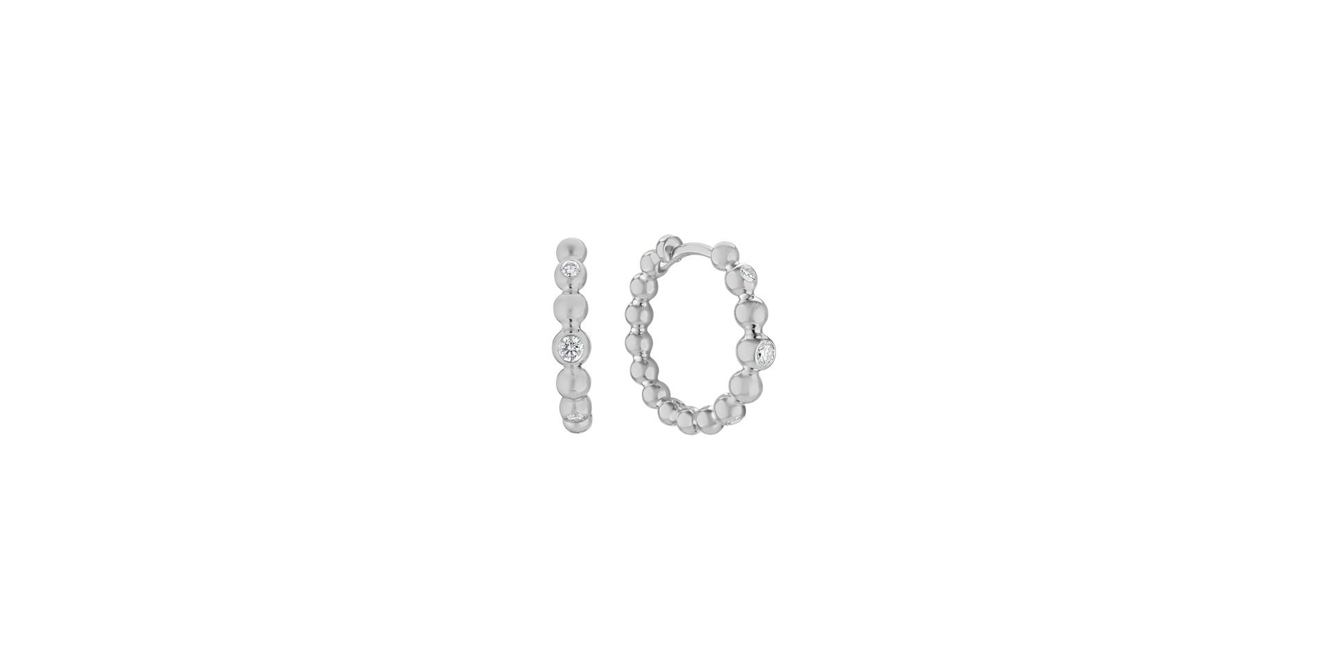 Náušnice s diamantmi Shiny Dots