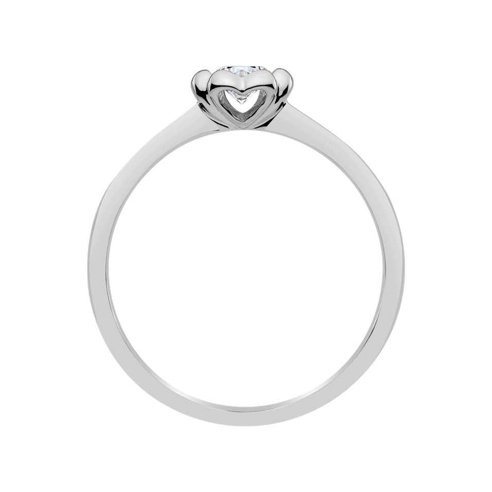 Prsteň s diamantom Blooming Love