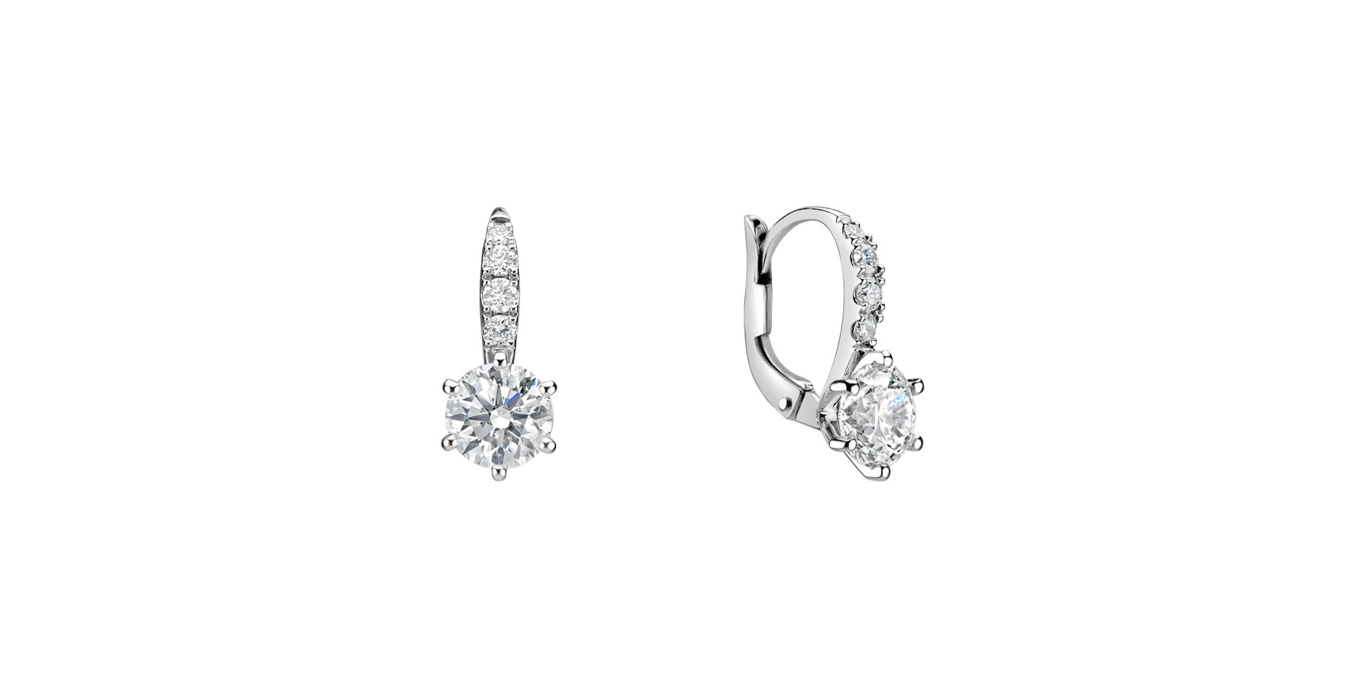 Náušnice s diamantmi Sparkless