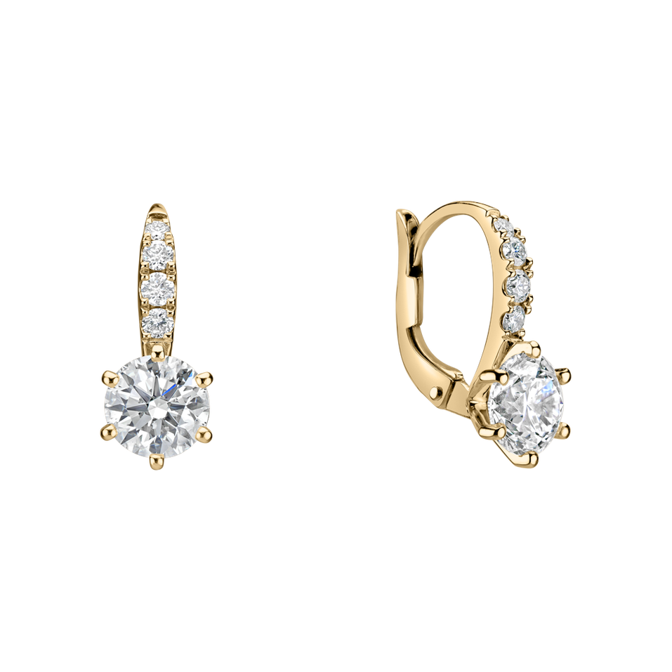 Náušnice s diamantmi Sparkless