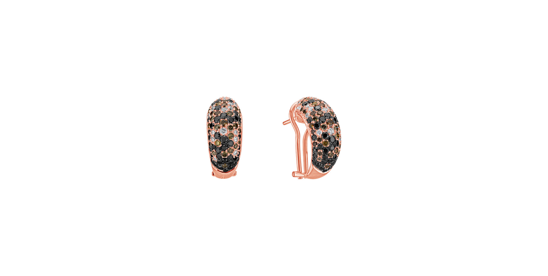 Náušnice s farebnými diamantmi Inferno Angel