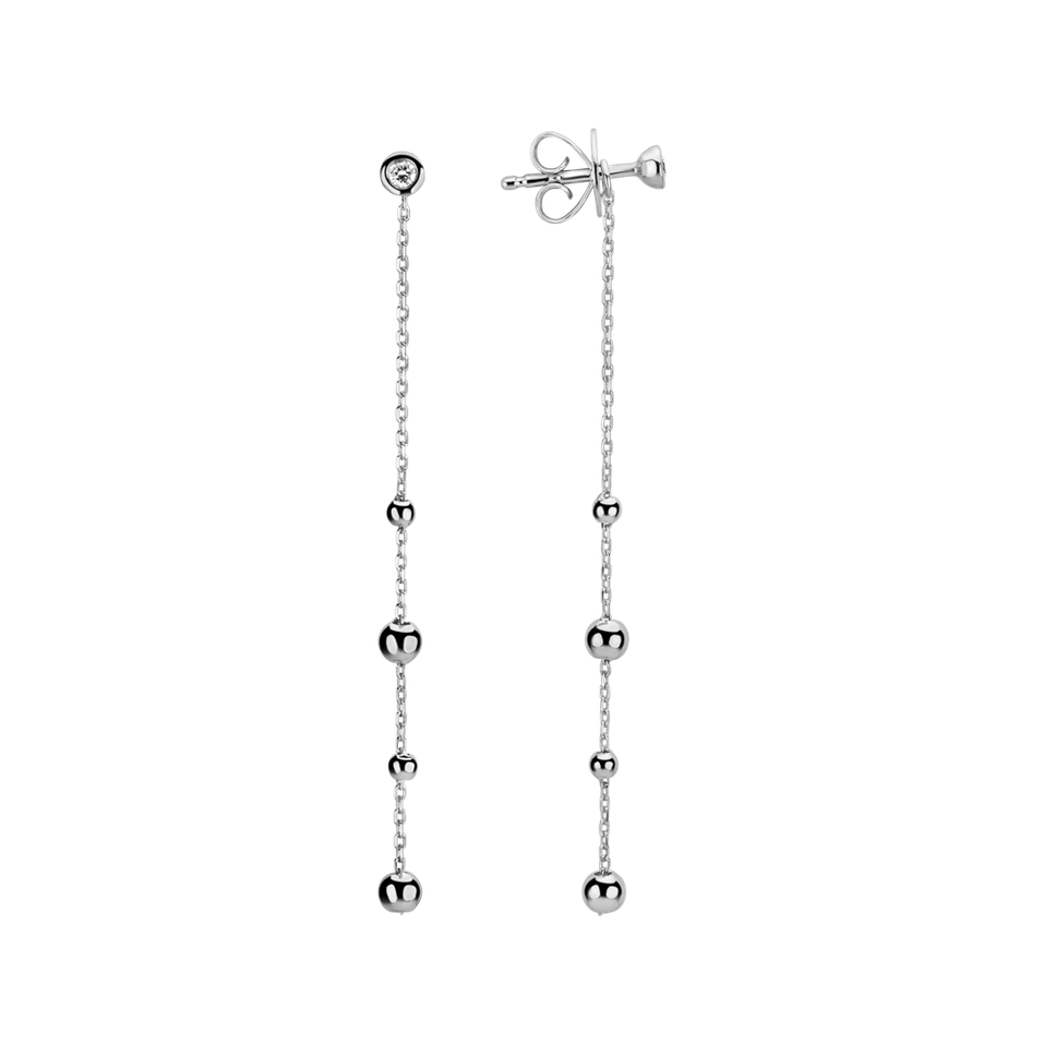 Náušnice s diamantom Drops Waterfall