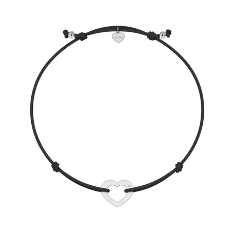 Diamantový náramok so šnúrkou Love