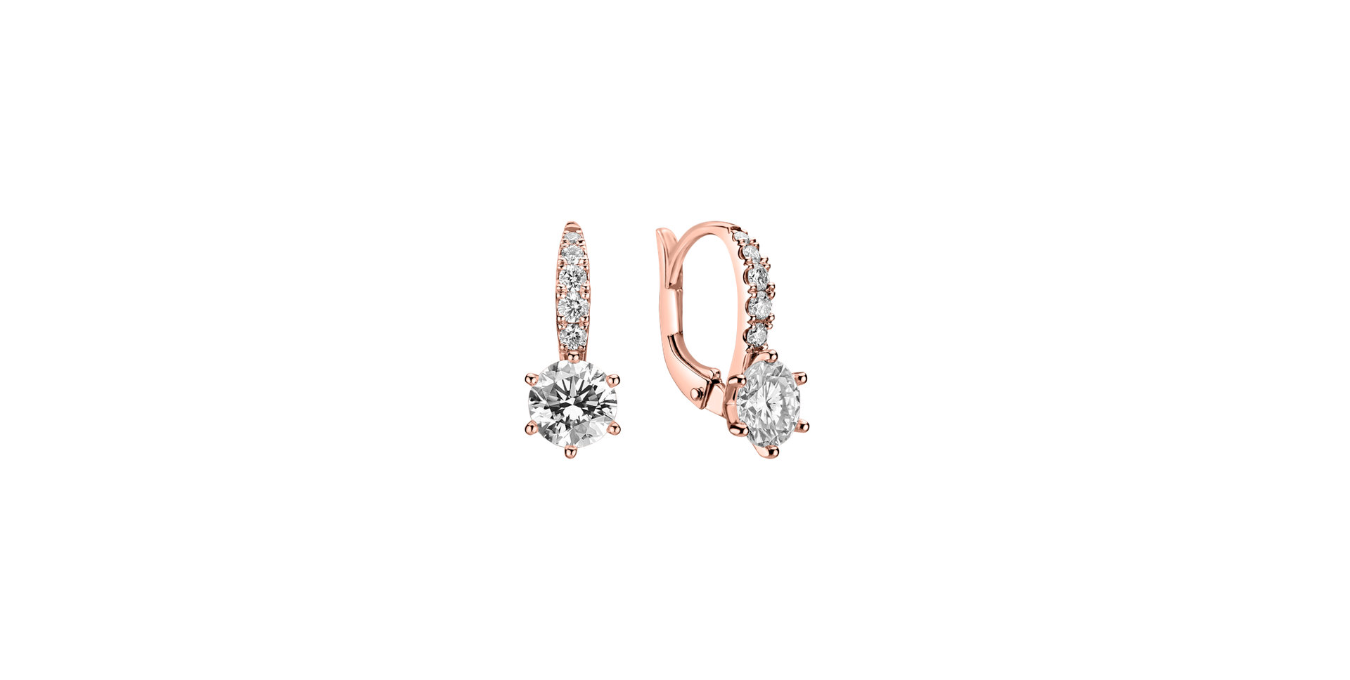 Náušnice s diamantmi Essential Glow
