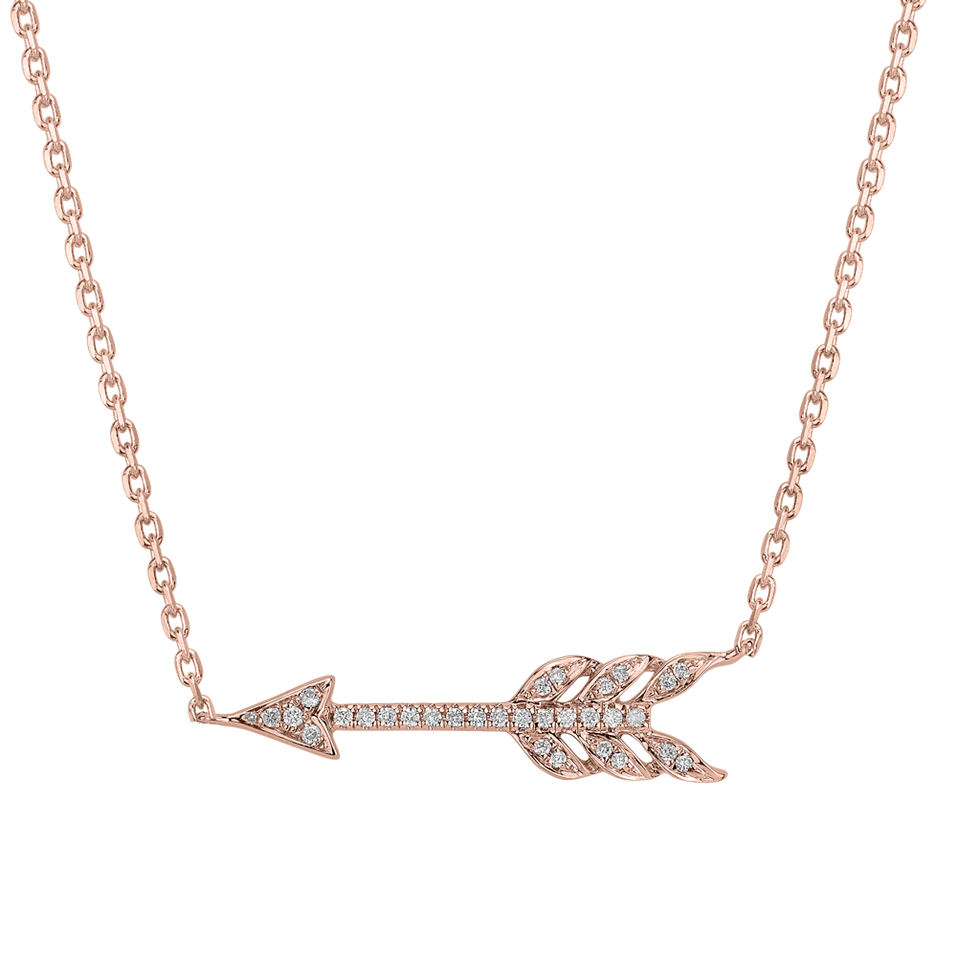 Náhrdelník s diamantmi Glittering Arrow