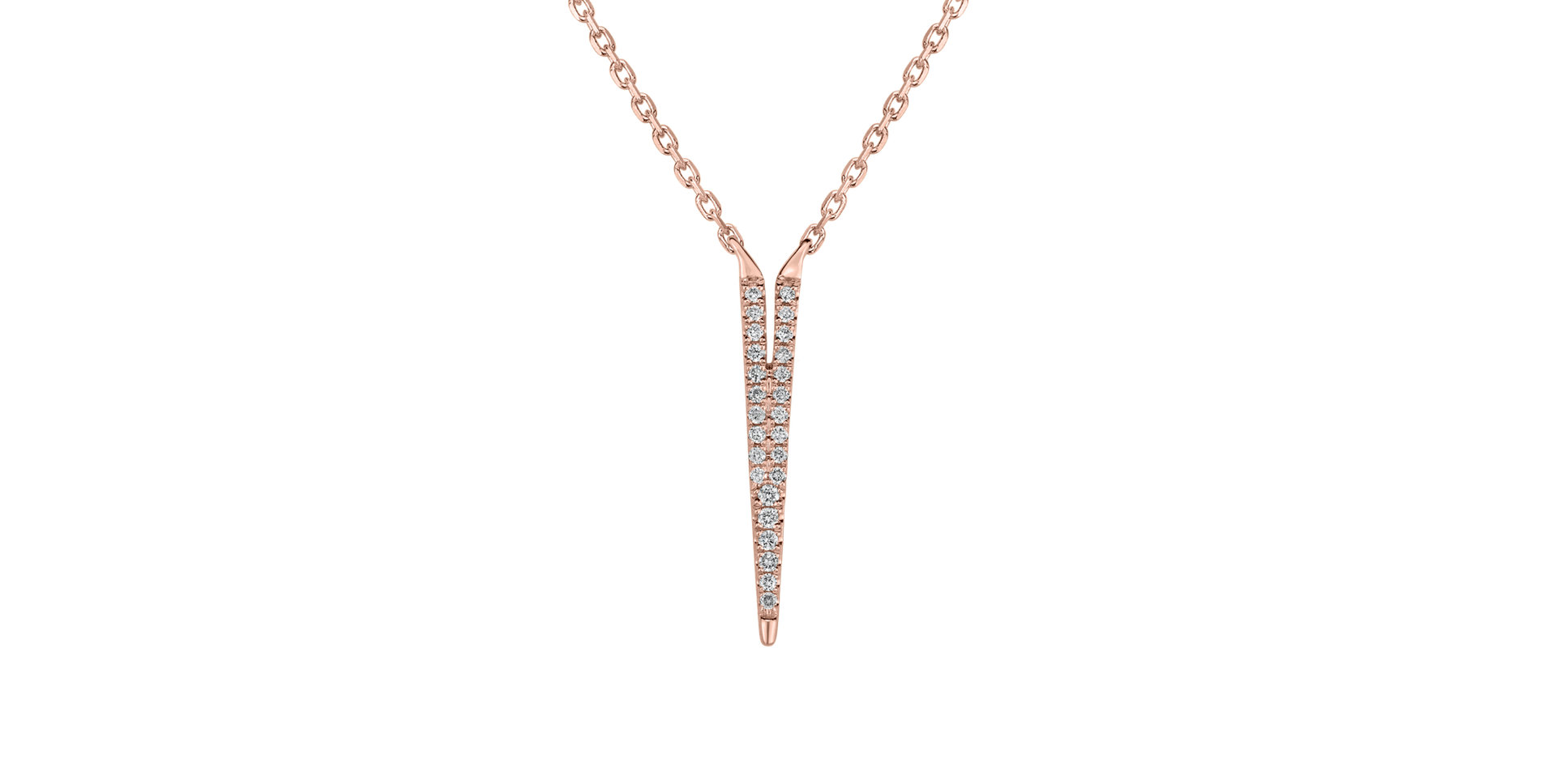 Náhrdelník s diamantmi Broken Glamour