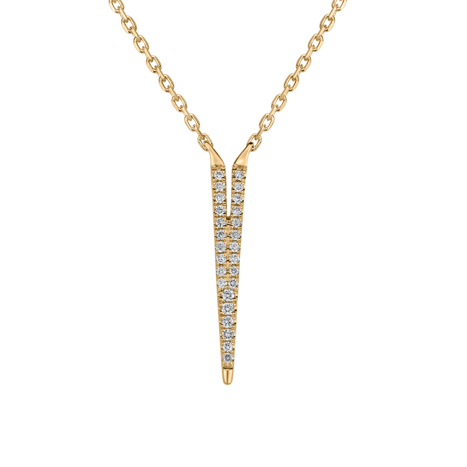 Náhrdelník s diamantmi Broken Glamour