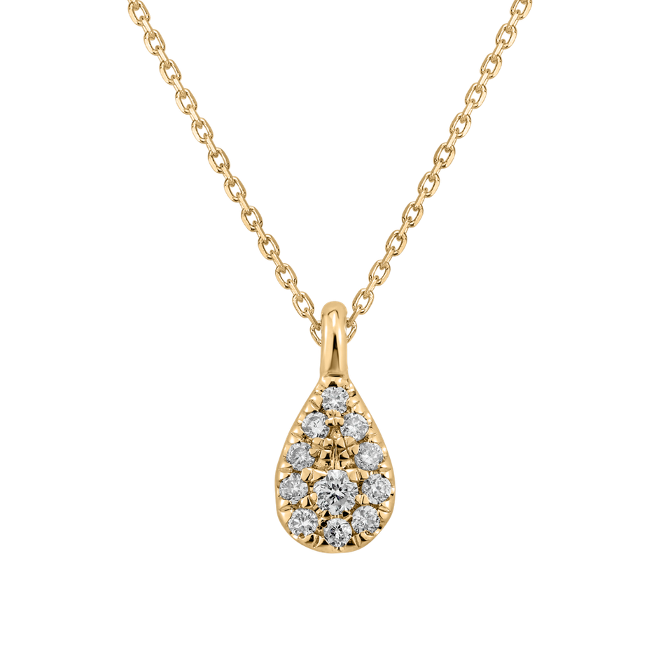 Náhrdelník s diamantmi Diamond Tear