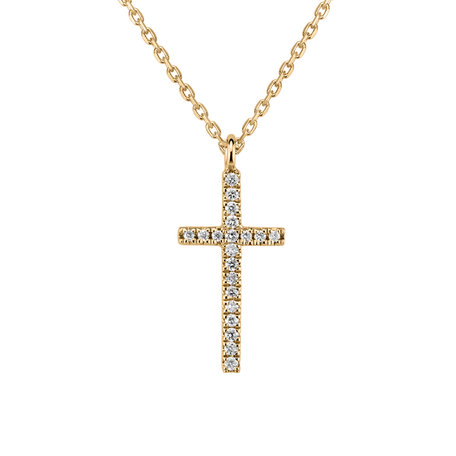 Náhrdelník s diamantmi Shimmering Cross