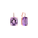 Náušnice s ametystom a diamantmi Apollo3