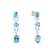 Náušnice s topásom a diamantmi High Resolution3