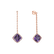 Náušnice s ametystom diamantmi Stylianos3