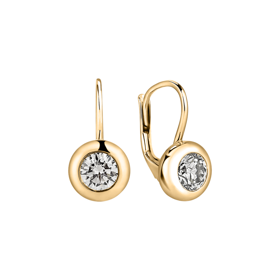 Náušnice s diamantom Sparkling Dots