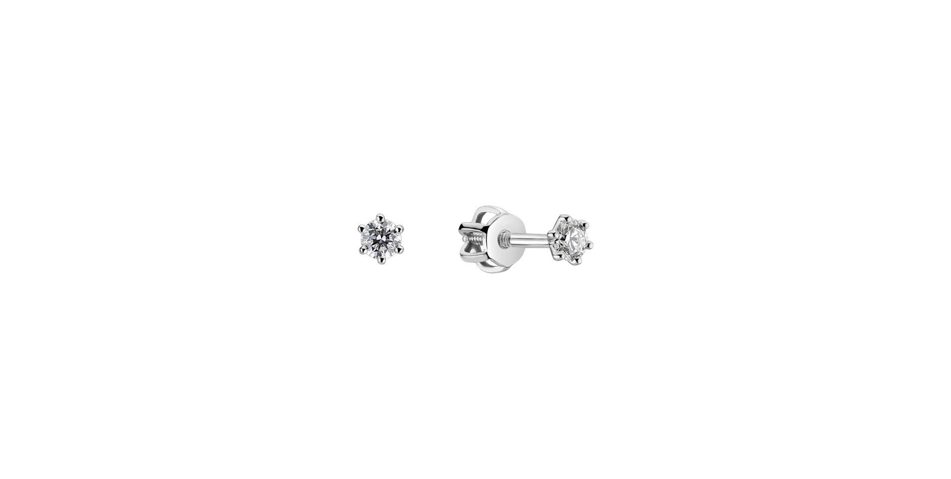 Náušnice s diamantom Essential Sparks