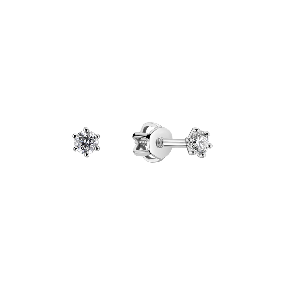 Náušnice s diamantom Essential Sparks