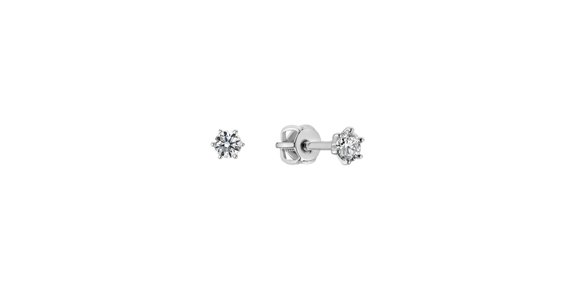 Náušnice s diamantom Essential Sparks