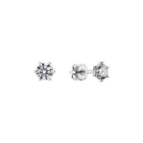 Náušnice s diamantom Essential Sparks