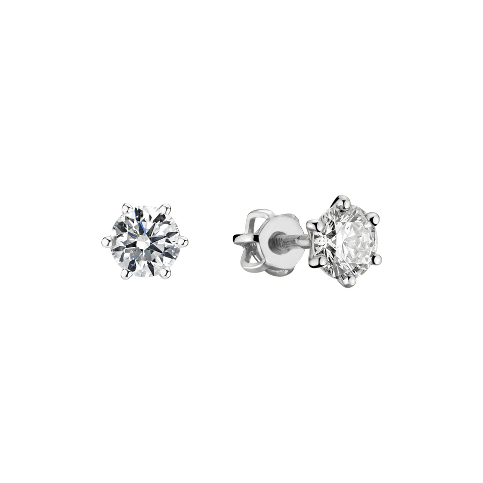 Náušnice s diamantom Essential Sparks