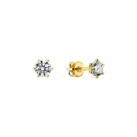 Náušnice s diamantom Essential Sparks
